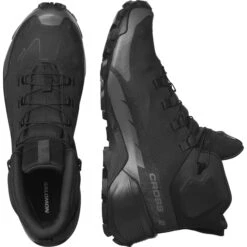 SALOMON CROSS HIKE MID GORE-TEX 2 BLACK/BLACK 23 12 SALOMON CROSS HIKE MID GORE-TEX 2 BLACK/BLACK 23 -Hiking And Camping 9 111667 cross hike mid gtx 2 black black l41735800 05