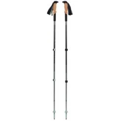 BLACK DIAMOND PURSUIT SHOCK TREKKING POLES STEEL GREY-FOAM GREEN 23