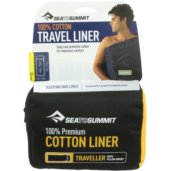 SEA TO SUMMIT DRAP DE SAC COTON TRAVELLER PILLOW INSERT NAVY 23 3 SEA TO SUMMIT DRAP DE SAC COTON TRAVELLER PILLOW INSERT NAVY 23