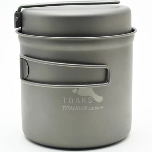 TOAKS TITANIUM 1100ML POT WITH PAN 23 3 TOAKS TITANIUM 1100ML POT WITH PAN 23