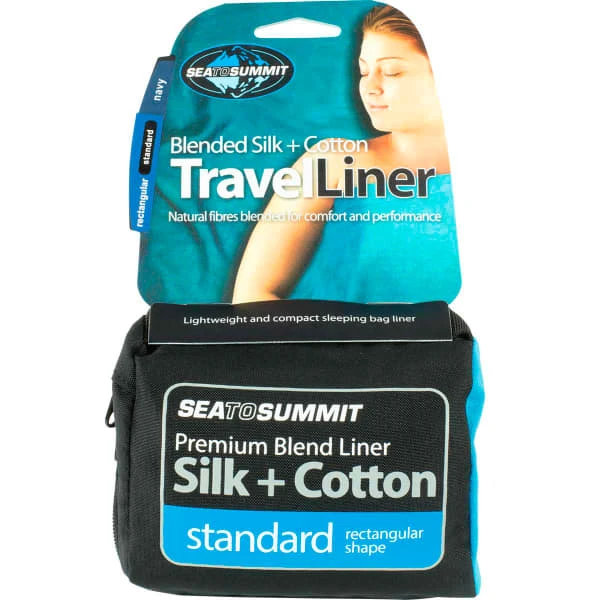 SEA TO SUMMIT SILK COTON TRAVEL LINER RECTANGULAR STANDARD 23 3 SEA TO SUMMIT SILK COTON TRAVEL LINER RECTANGULAR STANDARD 23