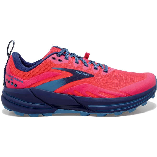 BROOKS CASCADIA 16 W PINK/FLAMBE/COBALT 22 3 BROOKS CASCADIA 16 W PINK/FLAMBE/COBALT 22