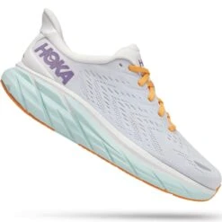 HOKA ONE ONE CLIFTON 8 W WHITE OF BLUE /ORANGE 22 -Hiking And Camping 9 108422 clifton 8 w white of blue orange 1119394 bdbw 04