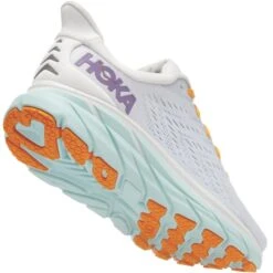 HOKA ONE ONE CLIFTON 8 W WHITE OF BLUE /ORANGE 22 -Hiking And Camping 9 108422 clifton 8 w white of blue orange 1119394 bdbw 05