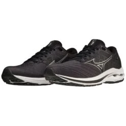 MIZUNO WAVE INSPIRE 18 BLACK/SILVER/EBONY 22 -Hiking And Camping 9 109648 j1gc2244 04 06