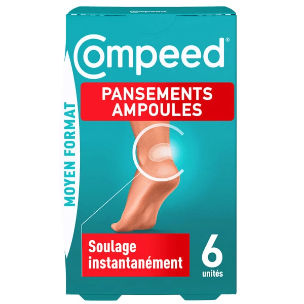 COMPEED PANSEMENTS AMPOULE MOYEN FORMAT X 6 23 3 COMPEED PANSEMENTS AMPOULE MOYEN FORMAT X 6 23