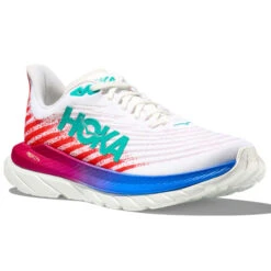 HOKA ONE ONE MACH 5 WHITE/FLAME 23 9 HOKA ONE ONE MACH 5 WHITE/FLAME 23 -Hiking And Camping 9 124126 1127893 wfm 02