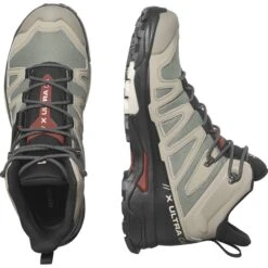 SALOMON X ULTRA 4 MID GORE-TEX VINTAGE KHAKI/BLACK/BURNT HENNA 23 13 SALOMON X ULTRA 4 MID GORE-TEX VINTAGE KHAKI/BLACK/BURNT HENNA 23 -Hiking And Camping 9 126222 l47352500 06