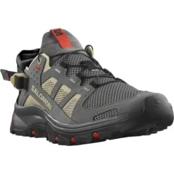 SALOMON TECHAMPHIBIAN 5 PEWTER/MOTH/FIRD 23 10 SALOMON TECHAMPHIBIAN 5 PEWTER/MOTH/FIRD 23 -Hiking And Camping 9 126250 l47114900 03