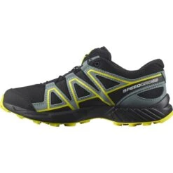 SALOMON SPEEDCROSS J BLACK/BLACK/EVENING PRIMROSE 22 10 SALOMON SPEEDCROSS J BLACK/BLACK/EVENING PRIMROSE 22 -Hiking And Camping 9 90599 speedcross jr black black evening primrose l41447100 03