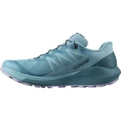 SALOMON SENSE RIDE 4 W DELPHINIUM BLUE/MALLARD BLUE/LAVENDER 22 -Hiking And Camping 9 90616 sense ride 4 delphinium blue mallard blue lavender l41450200 03